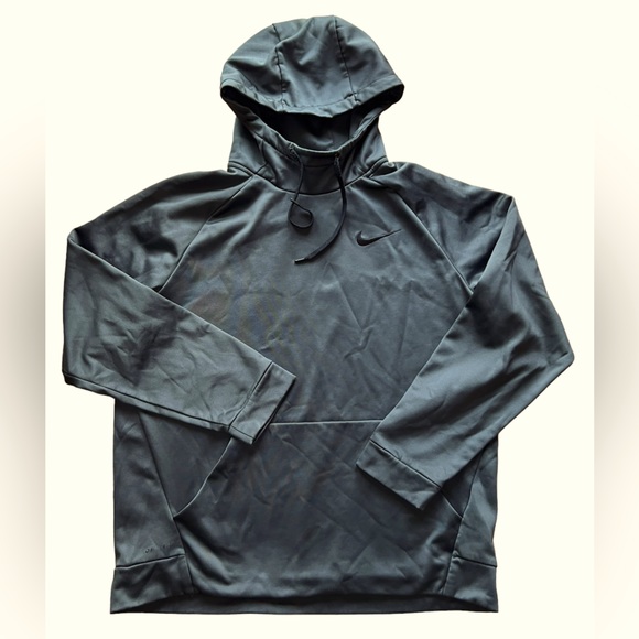 Men's Nike Therma Hoodie in deep jungle Sz L - Picture 3 of 10